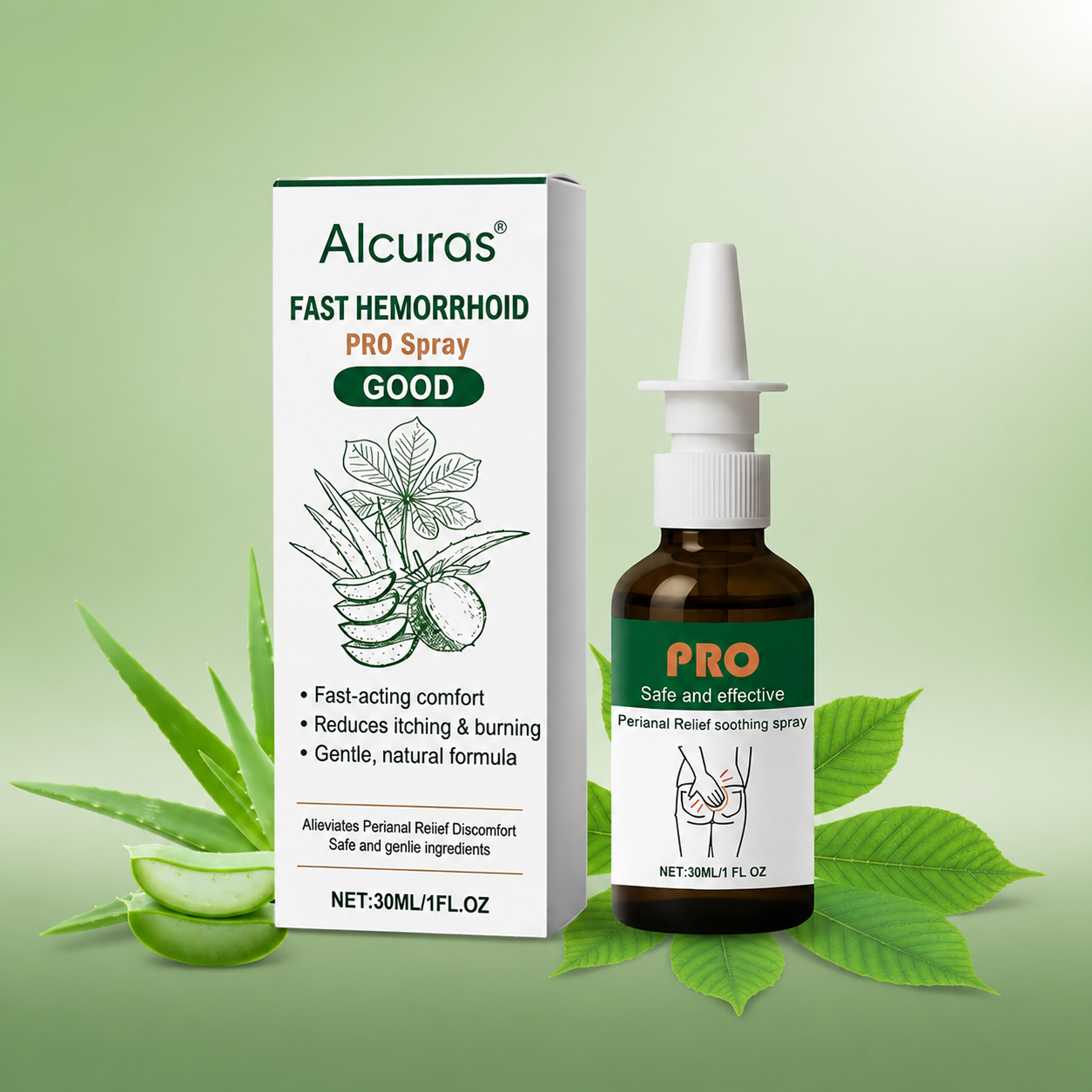🏅𝙏𝙂𝘼 𝘼𝙥𝙥𝙧𝙤𝙫𝙚𝙙 | Alcuras® Fast Hemorrhoid PRO Spray