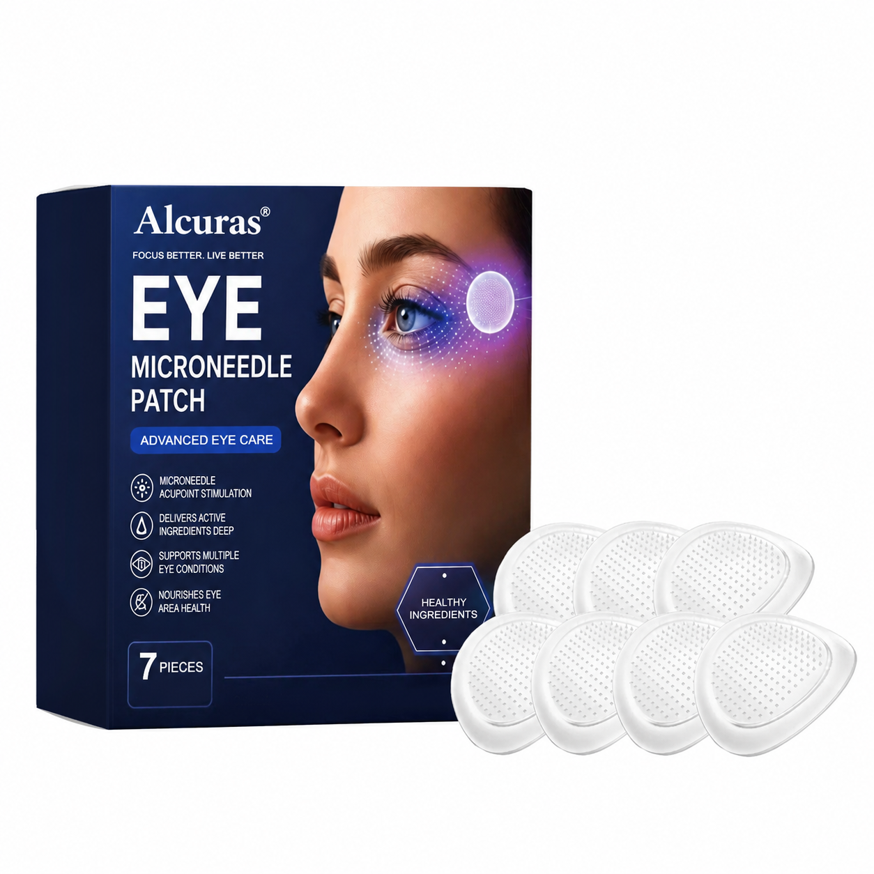 Alcuras® Transdermal Vision-Repair Eye Microneedle Patch✅FDA Approved(Suitable for presbyopia, dry eye syndrome, glaucoma, and cataracts)