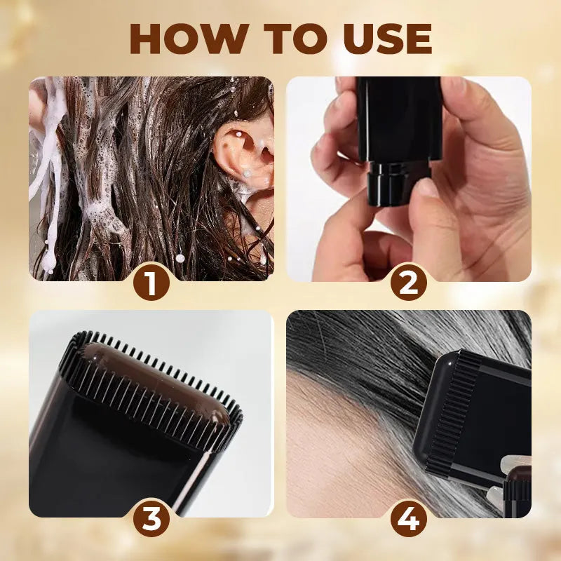 💇‍♀️ LIMITED-TIME 50% OFF! ✨ 2-in-1 Hair Coloring Pen – Built-in Comb, Natural Color, Quick Results ✨