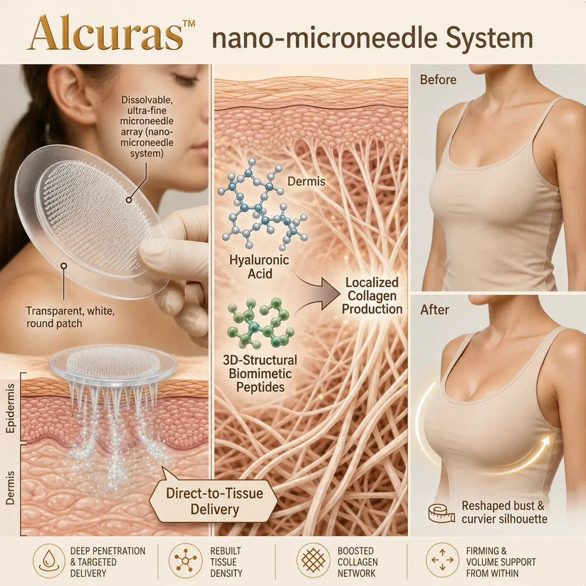 Alcuras® Targeted Breast Enhancement Advanced Nano Microneedle Patch